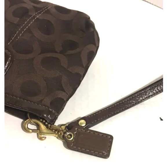 Coach vintage CC signature print wristlet - Picture 5 of 6